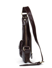 Leather Mens Cool Sling Bag Crossbody Bag Chest Bag for men - imessengerbags