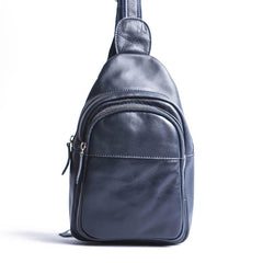 Leather Mens Cool Sling Bag Crossbody Bag Chest Bag for men - imessengerbags