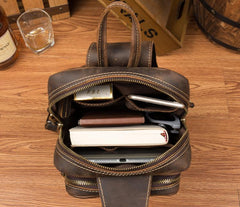 Leather Mens Cool Sling Bag Crossbody Bag Chest Bag for men
