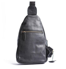 Leather Mens Cool Sling Bag Crossbody Bag Chest Bag for men - imessengerbags