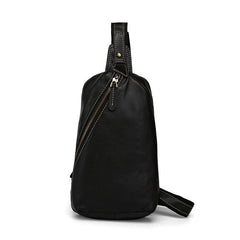 Leather Mens Cool Sling Bag Crossbody Bag Chest Bag for men