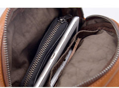 Leather Mens Cool Sling Bag Crossbody Bag Chest Bag for men - imessengerbags