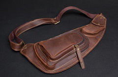 Leather Mens Cool Sling Bag Crossbody Bag Chest Bag for men - imessengerbags
