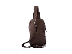 Leather Mens Cool Sling Bag Crossbody Bag Chest Bag for men - imessengerbags