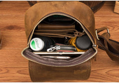 Leather Mens Cool Sling Bag Crossbody Bag Chest Bag for men - imessengerbags