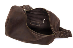 Leather Mens Cool Sling Bag Crossbody Bag Chest Bag for men - imessengerbags
