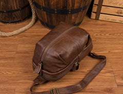Leather Mens Cool Sling Bag Crossbody Bag Chest Bag for men - imessengerbags