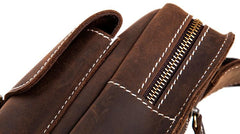 Leather Mens Cool Sling Bag Crossbody Bag Chest Bag for men - imessengerbags