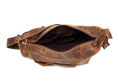 Leather Mens Cool Sling Bag Crossbody Bag Chest Bag for men - imessengerbags
