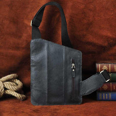 Leather Mens Cool Sling Bag Crossbody Bag Chest Bag for men - imessengerbags