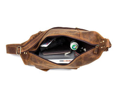 Leather Mens Cool Sling Bag Crossbody Bag Chest Bag for men - imessengerbags