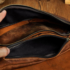 Leather Mens Cool Sling Bag Crossbody Bag Chest Bag for men - imessengerbags