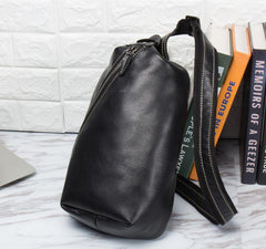 Leather Mens Cool Sling Bag Crossbody Bag Chest Bag for men - imessengerbags