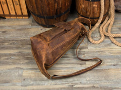 Leather Mens Cool Sling Bag Crossbody Bag Chest Bag for men - imessengerbags