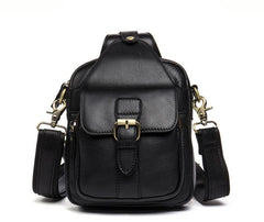 Leather Mens Cool Sling Bag Crossbody Bag Chest Bag for men - imessengerbags