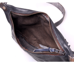 Leather Mens Cool Sling Bag Crossbody Bag Chest Bag for men