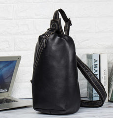 Leather Mens Cool Sling Bag Crossbody Bag Chest Bag for men - imessengerbags