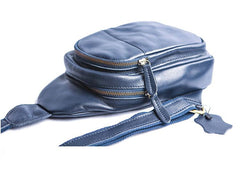 Leather Mens Cool Sling Bag Crossbody Bag Chest Bag for men - imessengerbags