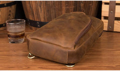 Leather Mens Cool Sling Bag Crossbody Bag Chest Bag for men - imessengerbags