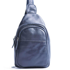 Leather Mens Cool Sling Bag Crossbody Bag Chest Bag for men - imessengerbags