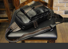 Leather Mens Cool Sling Bag Crossbody Bag Chest Bag for men