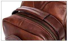 Leather Mens Cool Sling Bag Crossbody Bag Chest Bag for men - imessengerbags