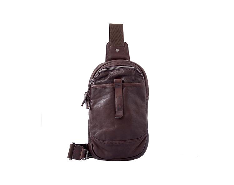 Leather Mens Cool Sling Bag Crossbody Bag Chest Bag for men - imessengerbags