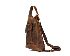 Leather Mens Cool Sling Bag Crossbody Bag Chest Bag for men - imessengerbags