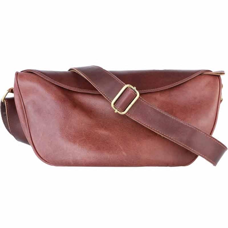 Leather Mens Cool Sling Bag Crossbody Bag Chest Bag for men