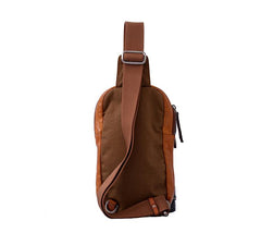 Leather Mens Cool Sling Bag Crossbody Bag Chest Bag for men - imessengerbags
