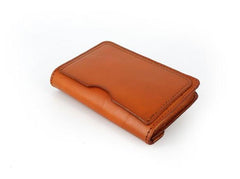 Leather Mens Envelope Front Pocket Wallet Card Wallet Cool Small Change Wallet for Men