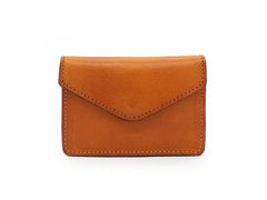 Leather Mens Envelope Front Pocket Wallet Card Wallet Cool Small Change Wallet for Men