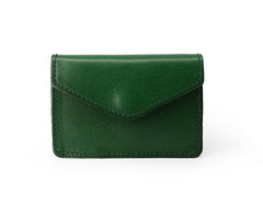 Leather Mens Envelope Front Pocket Wallet Card Wallet Cool Small Change Wallet for Men