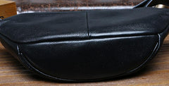 Black Leather FANNY PACK for Men Black leather belt bag black leather crossbody fanny pack 