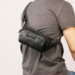 Leather Mens FANNY PACK MENS WAIST BAG HIP PACK BELT BAG FOR MEN