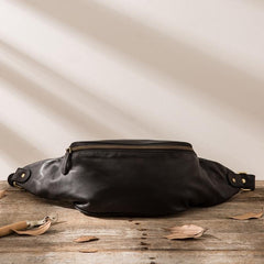 Leather Mens FANNY PACK MENS WAIST BAG HIP PACK BELT BAG FOR MEN - imessengerbags