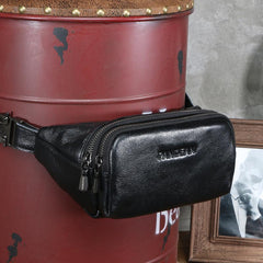 Leather Mens FANNY PACK MENS WAIST BAG HIP PACK BELT BAG FOR MEN