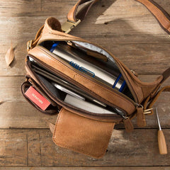 Leather Mens FANNY PACK MENS WAIST BAG HIP PACK BELT BAG FOR MEN - imessengerbags