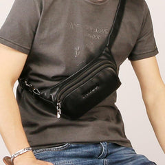 Leather Mens FANNY PACK MENS WAIST BAG HIP PACK BELT BAG FOR MEN