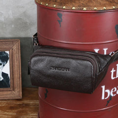 Leather Mens FANNY PACK MENS WAIST BAG HIP PACK BELT BAG FOR MEN