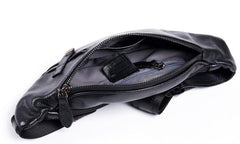 Leather Mens Fanny Pack Waist Bag Hip Pack Belt Bag Bumbag for Men - imessengerbags