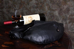 Leather Mens Fanny Pack Waist Bag Hip Pack Belt Bag Bumbag for Men - imessengerbags