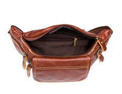 Leather Mens Fanny Pack Waist Bag Hip Pack Belt Bag Bumbag for Men - imessengerbags