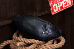 Leather Mens Fanny Pack Waist Bag Hip Pack Belt Bag Bumbag for Men - imessengerbags