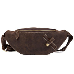 Leather Mens Fanny Pack Waist Bag Hip Pack Belt Bag Bumbag for Men - imessengerbags
