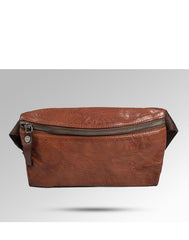 Leather Mens Fanny Pack Waist Bag Hip Pack Belt Bag Bumbag for Men