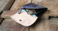 Leather Mens Front Pocket Wallet Card Wallets Slim Small Change Wallets for Men