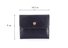 Leather Mens Front Pocket Wallet Card Wallets Slim Small Change Wallets for Men