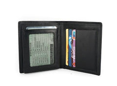 Leather Mens Slim Bifold Small Wallet Front Pocket Wallet Small Wallet for Men - imessengerbags