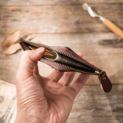 Leather Mens Slim Card Holder Front Pocket Wallets Card Wallets for Men - imessengerbags